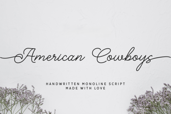 American Cowboys: A Handwritten Script Font with Rustic Soul