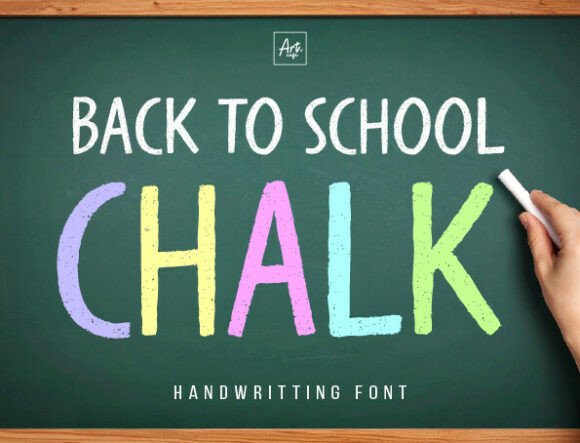 Back to School Chalk Font for Makers