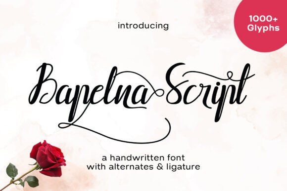 Bapelna Script: A Modern Font for Crafting Your Brand’s Unique Voice