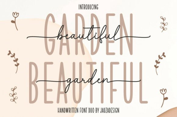 Beautifulgarden: A Handwritten Typeface for Web Design