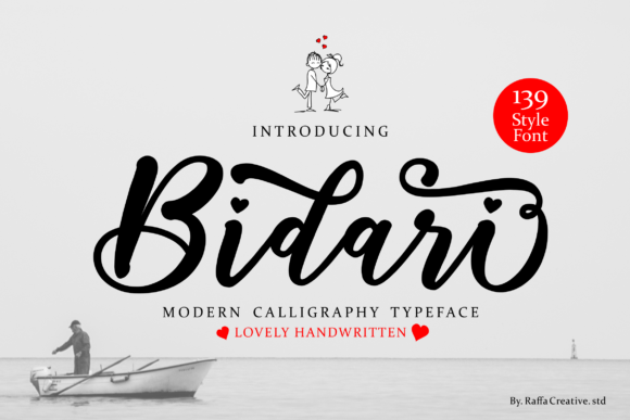 Bidari Script: Elegant Calligraphy Font for Branding