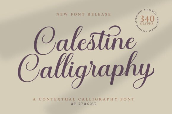 Calestine Calligraphy: A Handwritten Font for Digital Brands