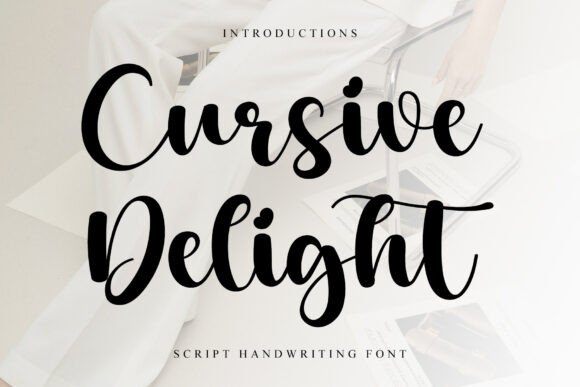 Cursive Delight: A Sweet Handwritten Font for Crafters and Sellers