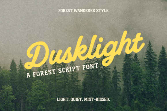 Dusklight: The Retro Script Font for Polished Branding