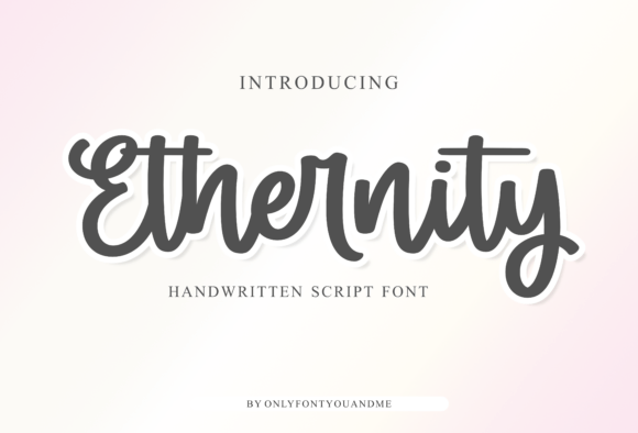 Ethernity: A Handwritten Script Font for Fluid Brand Identities