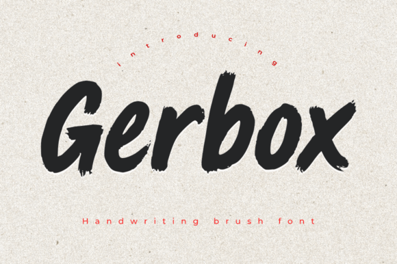 Gerbox Brush Font: Bold Handwritten Charm for Makers