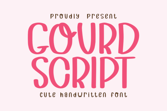 Gourd Script: A Handwritten Font That Charms
