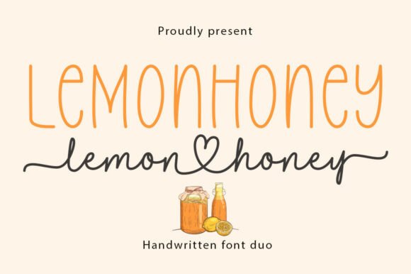 Lemonhoney Duo: A Warm Handwritten Font for Digital Brands