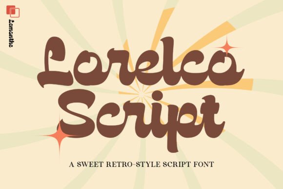 Lorelco Script: A Bold Retro Font for Crafting & Selling