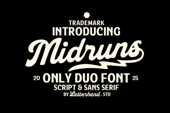 Midruns: A Bold Script and Sans-Serif Typeface for Modern Web Designers