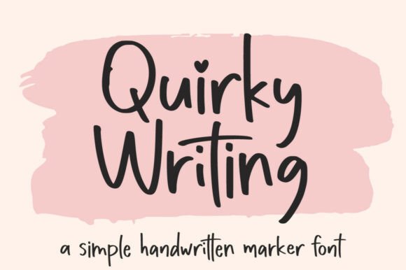 Quirky Writing: A Playful Script Font for Web Design