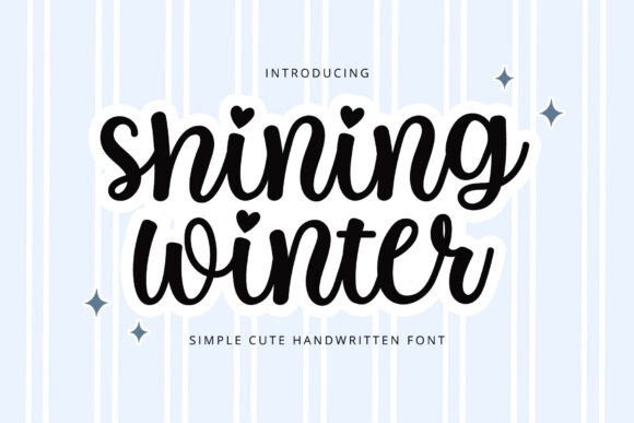 Shining Winter: A Playful Handwritten Font for Branding