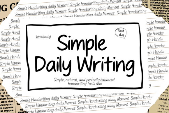 Simple Daily Writing: A Warm Editorial Font Duo