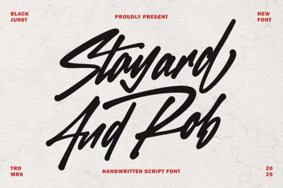 Stayard and Rob: A Bold Script Font for Web Design